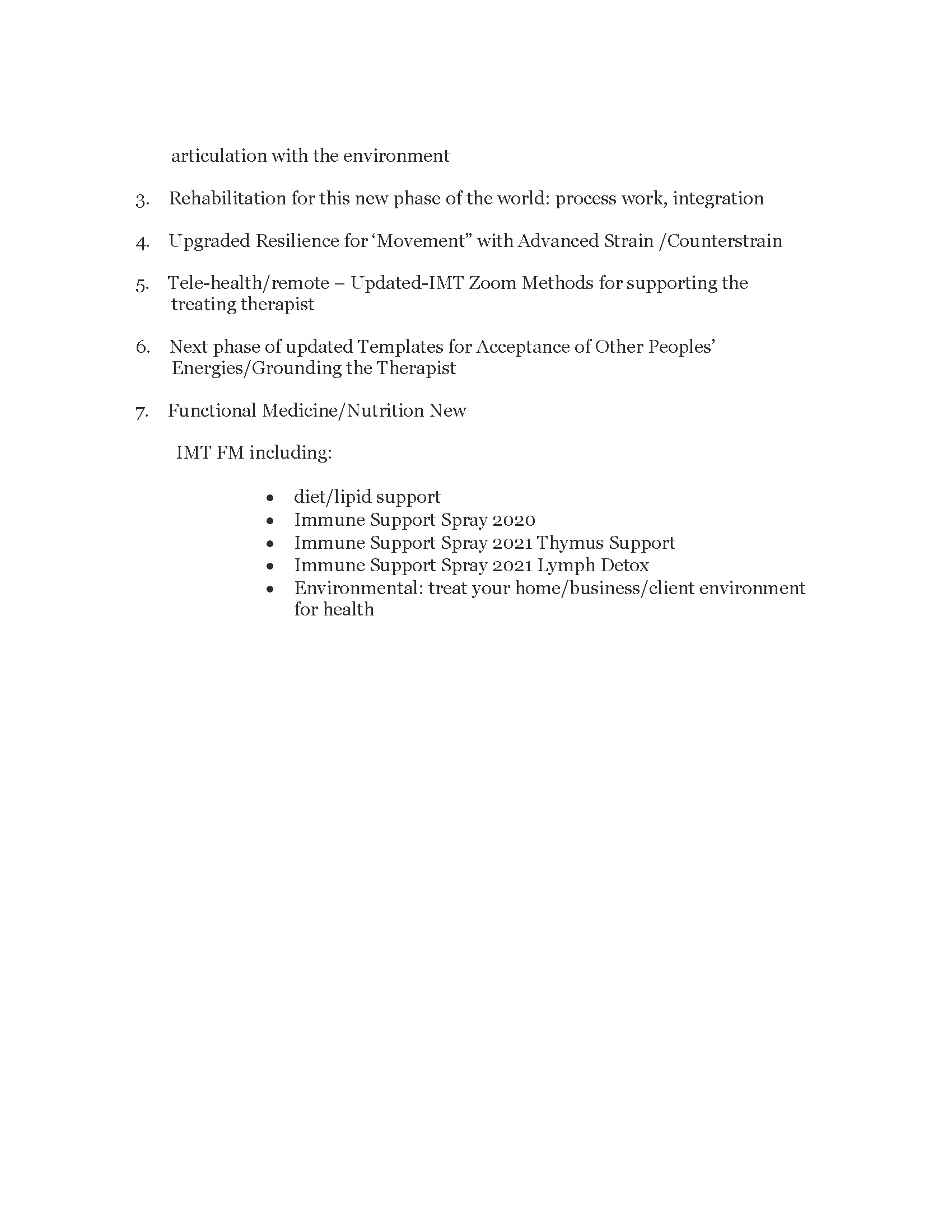 2021 Summer School flyer filler 2021-06-14_Page_2 Integrative Manual Therapy , Approach To Pain Management, Clinicals